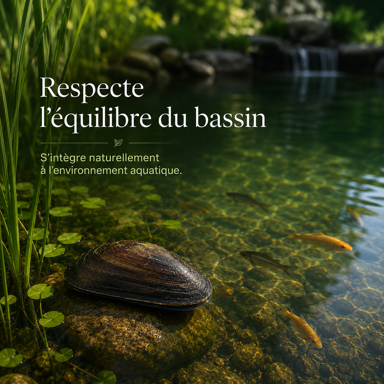 AquaPure Anodonte™ – Moules Filtrantes Naturelles pour Bassin