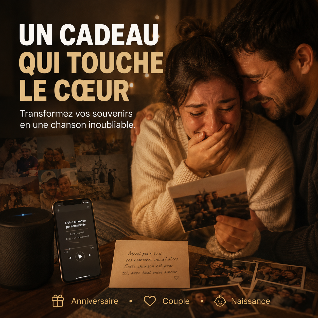 Chanson Personnalisée Unique™ – Créée Sur Mesure Pour Vos Émotions
