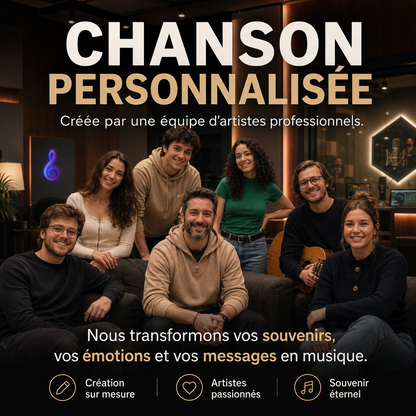 Chanson Personnalisée Unique™ – Créée Sur Mesure Pour Vos Émotions