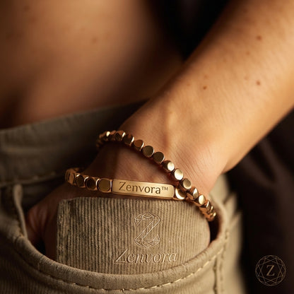 Zenvora™ Bracelet en Perles de Cuivre